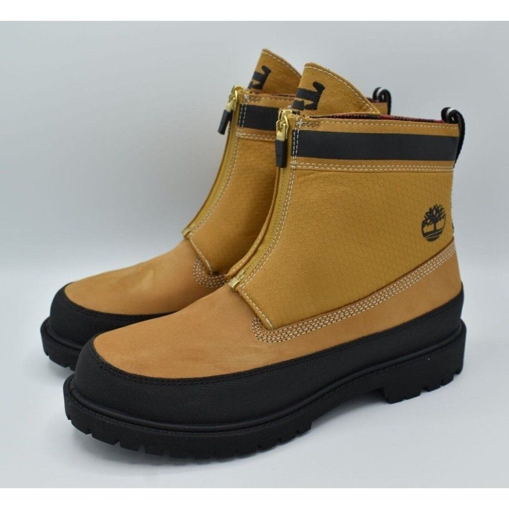 Timberland Heritage Womens Size 7 Modern Zip 6in Wheat Nubuck Waterproof Boots